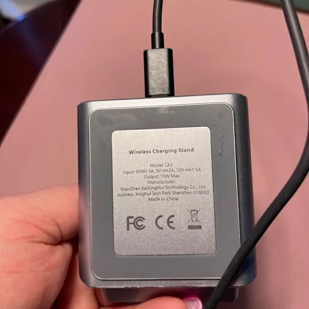 Fast Wireless Cell Phone Charger with Cord